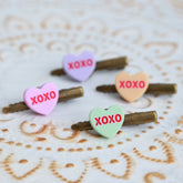 Hair clip xoxo yellow